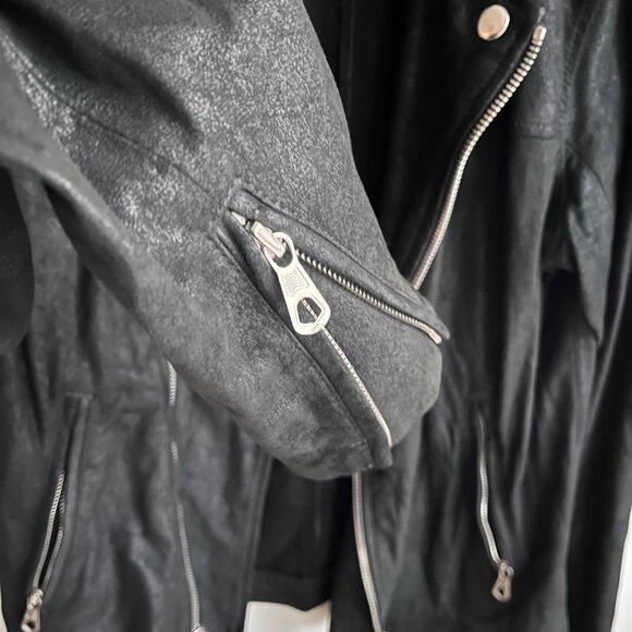 Joe's Jeans Soft Genuine Leather Moto Jacket - Picture 2 of 5